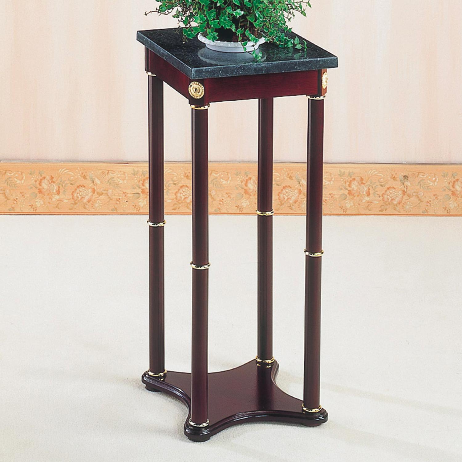 Coaster Accent Stands 3316 Green Marble Top Plant Stand Dunk & Bright